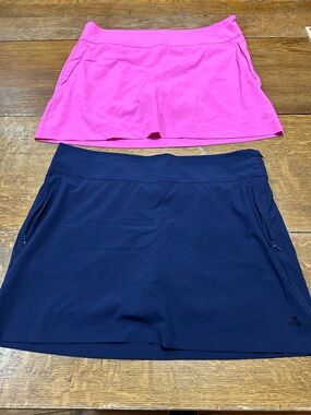 tek gear Women's Active Skort Duo - Hot Pink & Navy Sz large